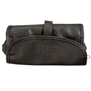 Provost Brown Faux Leather The‎ Barb Expert Men's Travel Case Shaving Shower